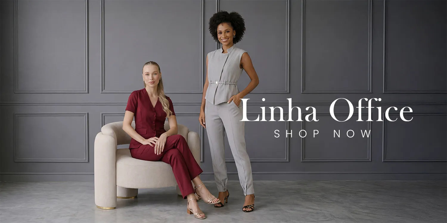 scrub feminino para uniforme, secretárias